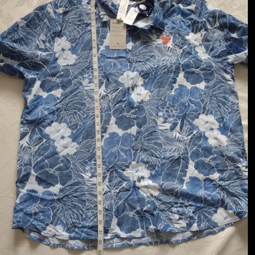 Blue white floral Tommy Bahama The Coconut Point shirt